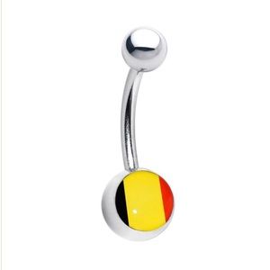 🆕 BOGO- Belgium Flag Belly Ring